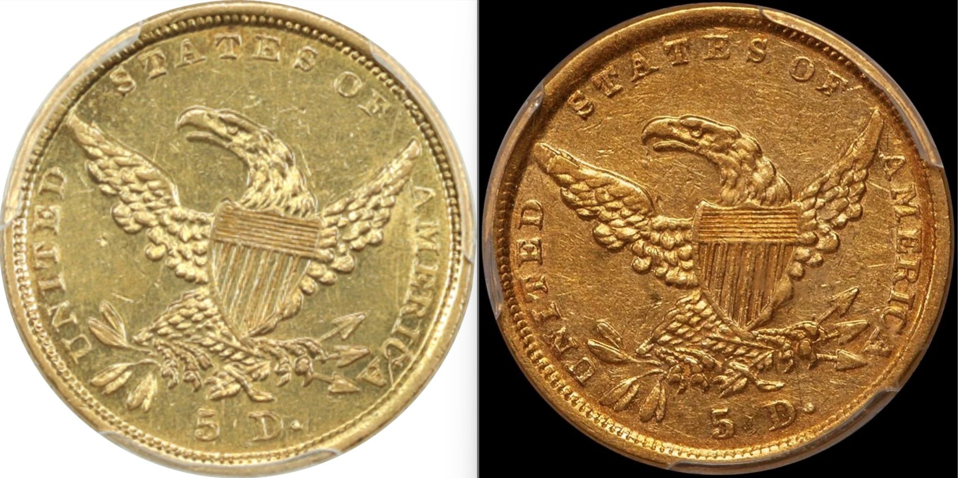 1838-D-$5-Classic-Head-First-Year-Dahlonega-Mint-Half-Eagle-#2-Hm-1,-Winter-1A,-R3